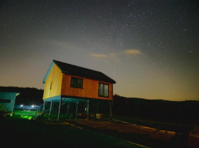 Natur House Beskidy - dom z drzewa księżycowego z SAUNĄ i BALIĄ Jacuzzi!!